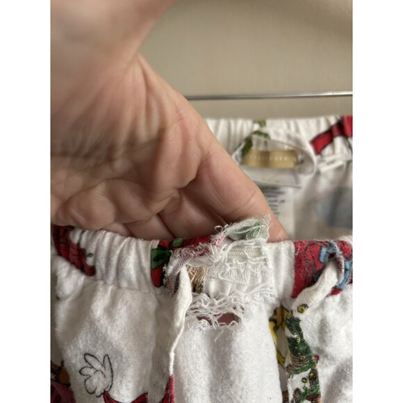 Pottery Barn Adult Pajama SET XS Dr. Seuss's Grinch Flannel Whoville READ - Picture 6 of 14